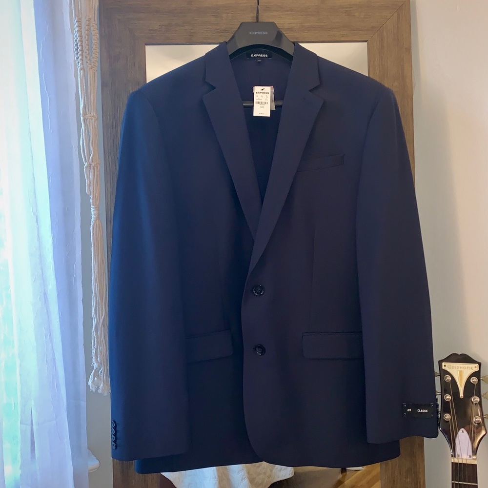 Express Navy Suit Jacket